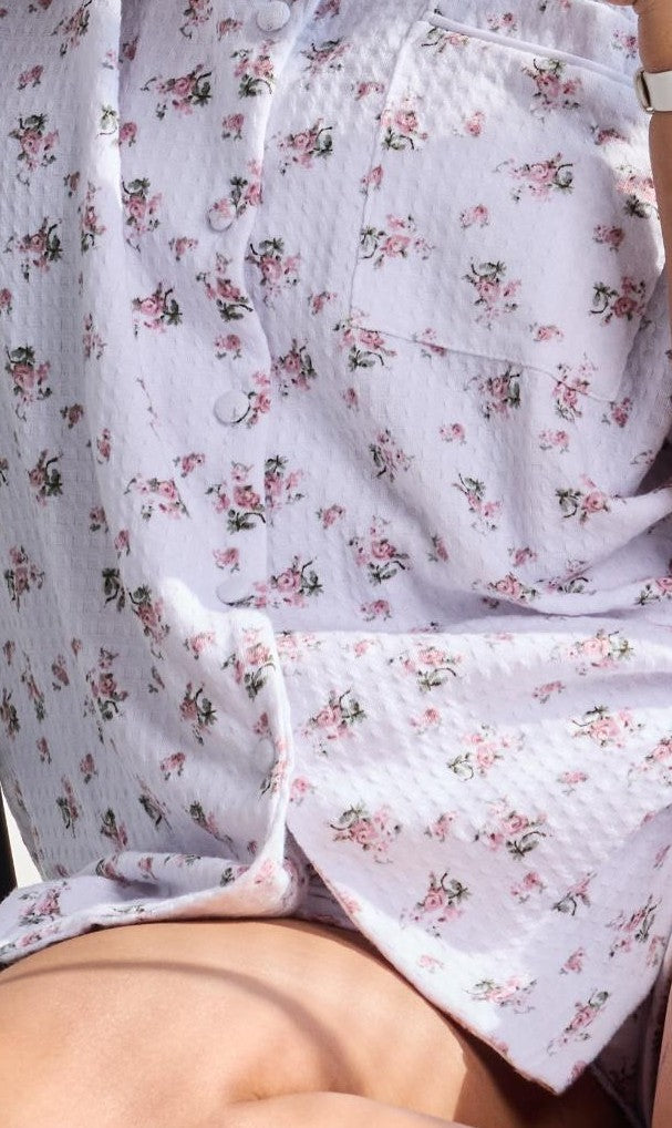 Blush Meadow Floral PJ Set