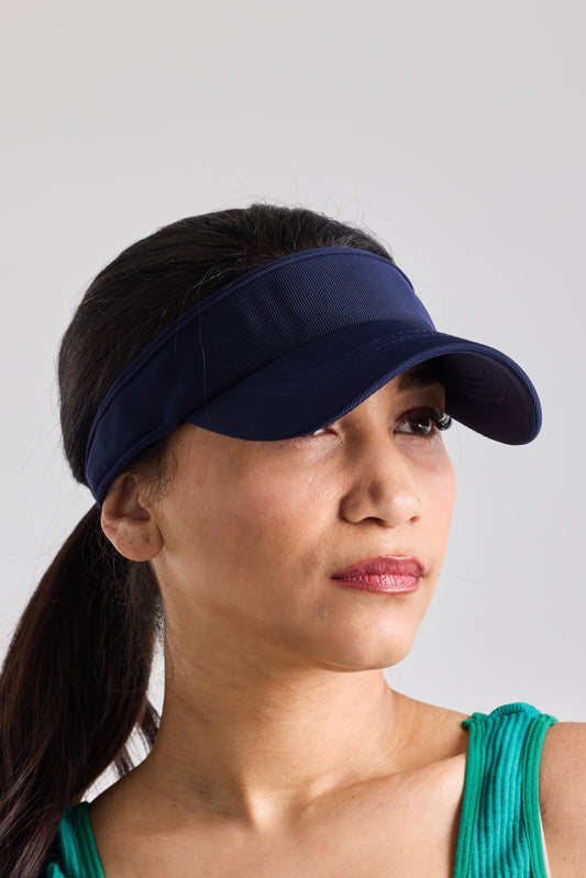 Padel Visor Cap - Navy Blue