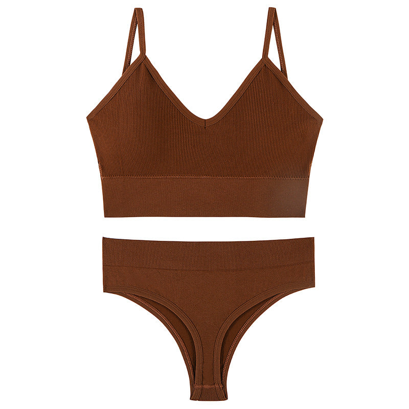 Womens Seamless Underwear Set