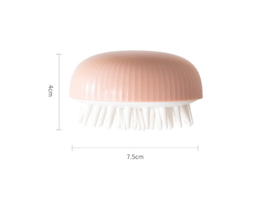 Shampoo Head Brush - Pink & White