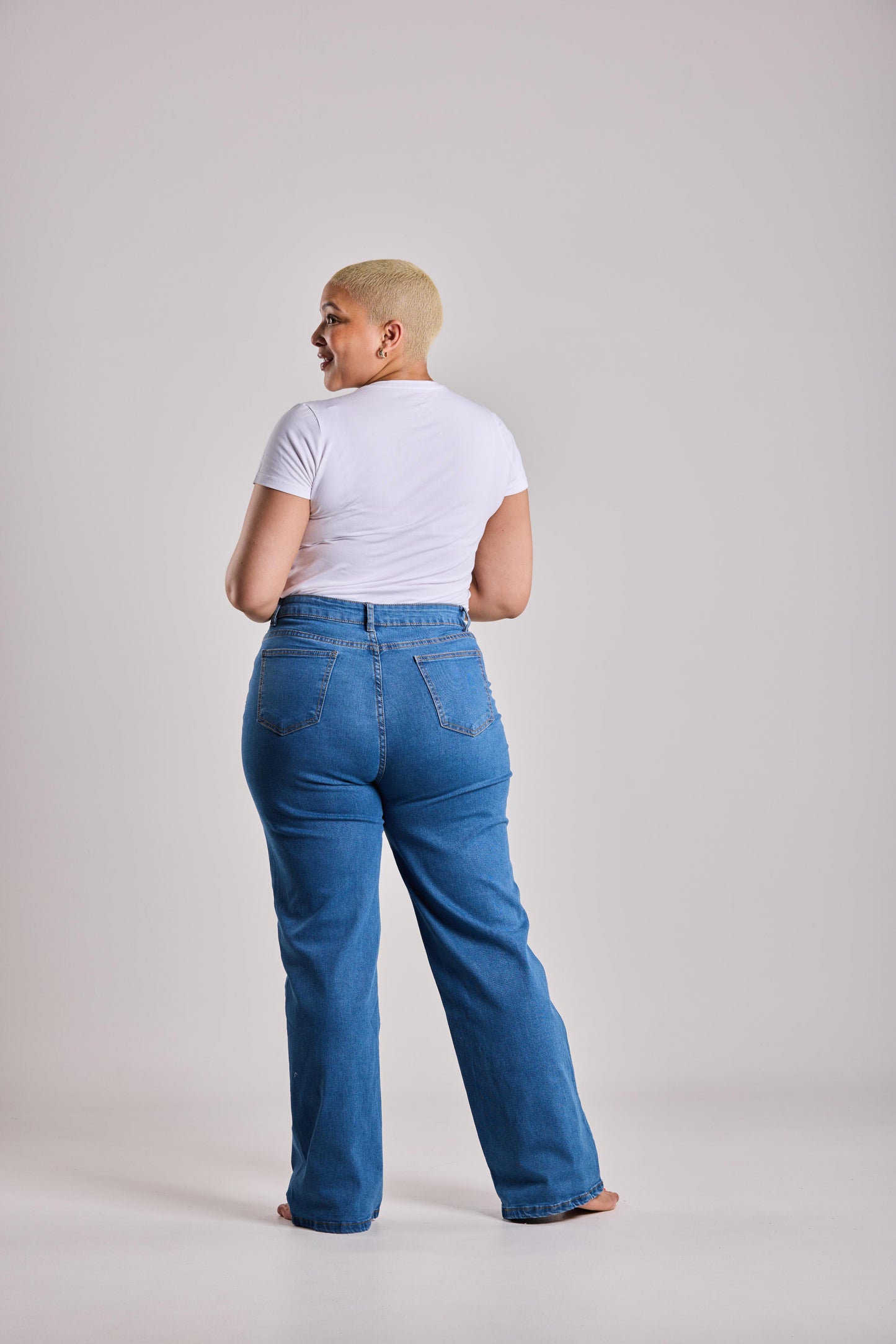 Classic Blue High-Waist Denim