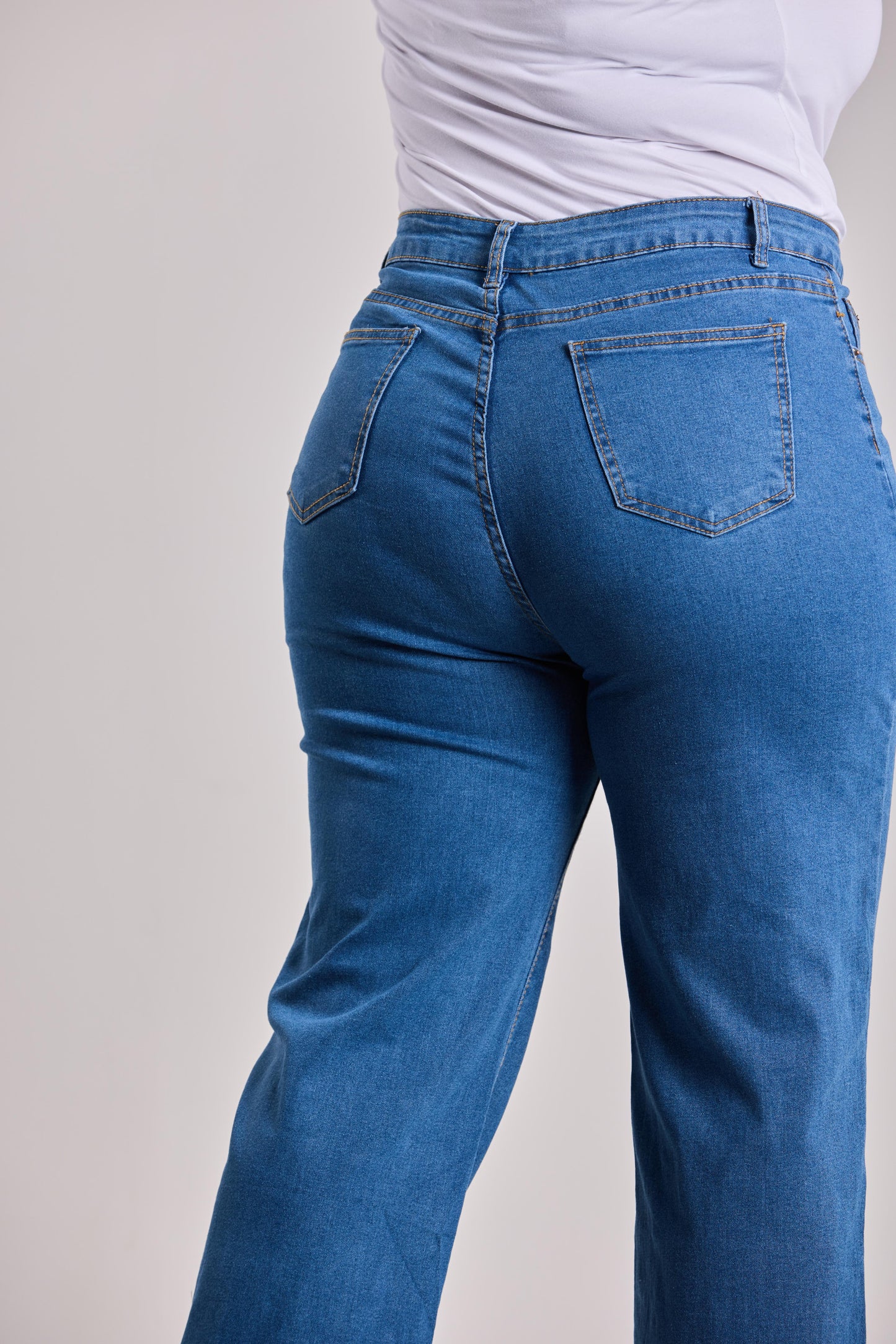 Classic Blue High-Waist Denim